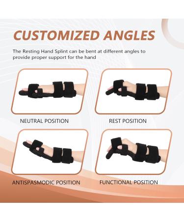 Resting Hand Splint | Full Hand Brace with Finger Support | Ideal for Stroke Rheumatoid Arthritis & Finger Contractures | Left/Right Hand Fit | M Mesh M - Buy Online on GoSupps.com