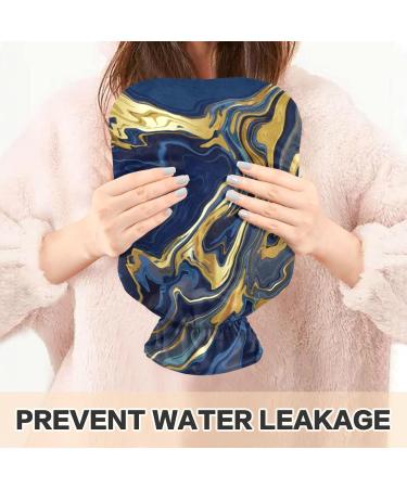 Marble Hot Water Bottle 2L with Cover | Pain Relief Hot Pack for Women - Ideal for Soothing Comfort - Buy Online on GoSupps.com