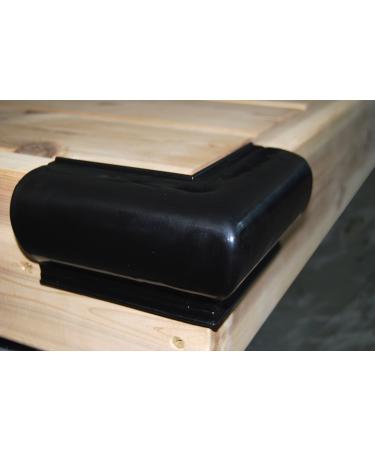 Dock Edge + Air Cushion Profile Corner Outside Premium Dock Guard Black