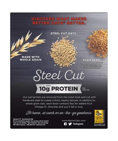 Better Oats Steel Cut Maple & Brown Sugar High Protein Instant Oatmeal 12.7oz (Pack of 6) - Buy Online on GoSupps.com