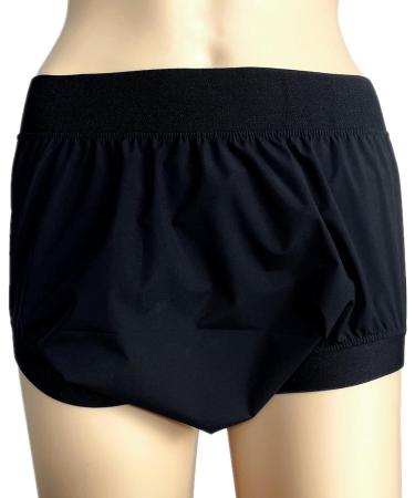 AQX Waterproof Plastic Pants for Adults - Reusable Incontinence Underwear Leak-Proof High Waist Cloth Diaper Covers (2 Pieces Black & White Size M) - Buy Online on GoSupps.com