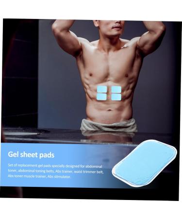Homsfou 30 Pcs Replacement Gel Pads for Abdominal Stimulators - Super Conductive Hydrogel Pads - 6cm Adhesive Patch for Bollenoner - White - Buy Online on GoSupps.com