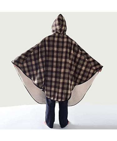 Adult Fleece Wheelchair Cape with Hood Wheelchair Clothing Winter Poncho Cape Coat for Women and Men Wheelchair Warm Cover Blanket - Buy Online on GoSupps.com