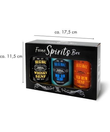  Altenburger Original Altenburger Original Fine Spirits Box with Whiskey Mustard (200 ml) Dry Gin Mustard (200 ml) and Old World Mustard - Buy Online on GoSupps.com