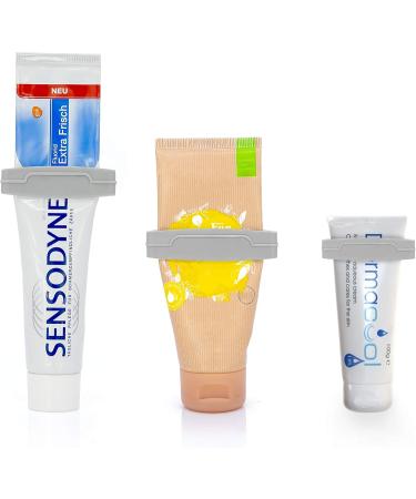 Mygadget 3x Tube Squeezer Set | Universal Tube Expressor for Toothpaste Creams & Cosmetics | Gray Press Tube Squeezer - Perfect for All Tube Sizes - Buy Online on GoSupps.com