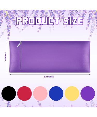 Tudomro Satin Eye Pillow Case Set - Washable, Lightweight Cover for Yoga, Massage & Meditation - 6 Pieces - 9.8 x 4 Inches - Buy Online on GoSupps.com