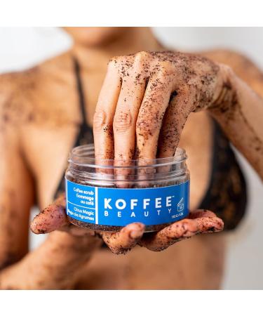 Koffee Beauty Citrus Magic Gift Set 3 pcs - Coffee Body Scrub with Hair Scrunchie - Non-Greasy Body Lotion - Nutrient-Rich Body Exfoliator - Skin Care Gift Set for All Skin Types - Buy Online on GoSupps.com