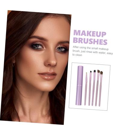 NOLITOY Lip Brush 5 Pcs Horsehair Eyeshadow Brush Eye Blending Brush Setting Powder Brush Eye Smudger Brush Eyeshadow - Buy Online on GoSupps.com