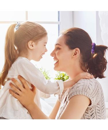 8 Piece Velvet Gymnastics Hair Scrunchies Set for Women and Girls - Assorted Colors - Buy Online on GoSupps.com