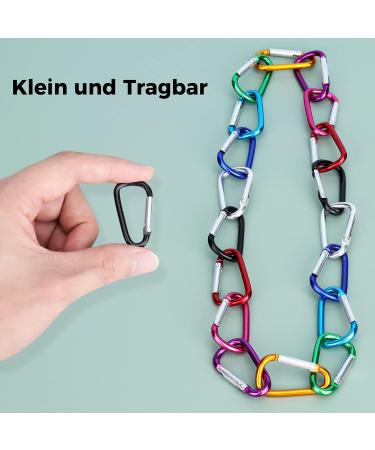 Catelves 18-Piece Mini Carabiner Key Rings Set - Multicolor Aluminum Hooks for Keys & Gear - Buy Online on GoSupps.com