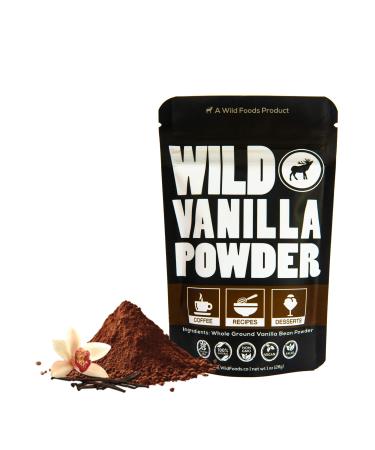 Wild Vanilla Bean Powder - All Natural Pure Vanilla from Madagascar - For Baking Cooking Coffee Flavoring  Smoothies - Unsweetened Gluten Free Non GMO Superfood (1 ounce) 1 Ounce (Pack of 1) - Buy Online on GoSupps.com