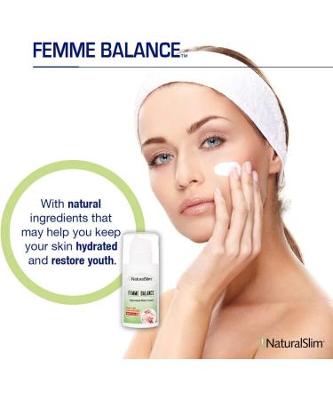 NaturalSlim Femme Balance Progesterone Cream for Women - Hormonal Balance & Menopause Support Skin Cream - 3.4 oz - Pack of 1 - Buy Online on GoSupps.com