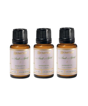 Aromatique Smell of Spring Refresher Oils Set of 3 x 0.5 oz - Premium Home Fragrance for Potpourri & Home Notes of Hyacinth Jasmine Rose Vanilla