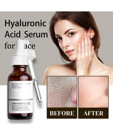 Caffeine Solution 5% + EGCG Caffeine & Hyaluronic Acid Under Eye Serum Caffeine Eye Cream for Anti Aging Wrinkle Caffeine Eye Serum Caffeine Eye Cream for Anti Aging Wrinkle 2PC - Buy Online on GoSupps.com