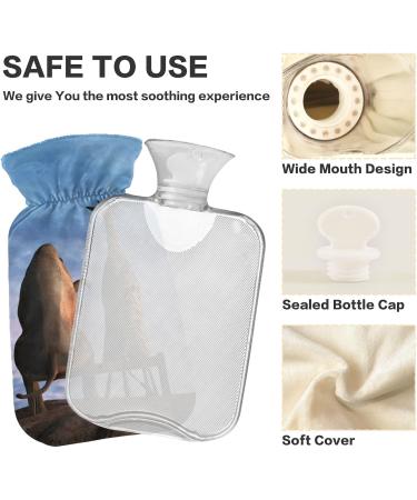 Hot Water Bottle with Giraffe Cover - 2L Pain Relief Solution | Ships Internationally - Buy Online on GoSupps.com