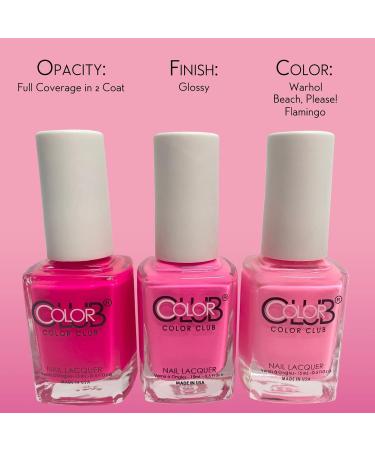 Color Club Pink Nail Lacquer Set of 3 - Long Lasting Quick Dry Polish for Nail Art & Salon Style - Buy Online on GoSupps.com