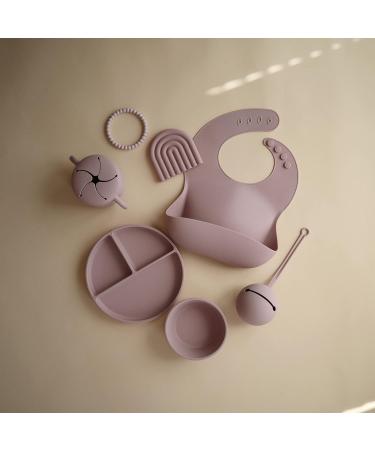 Mushie Silicone Pacifier Box | Safe Storage Case for Toddlers & Babies | High-Quality Baby Accessories in Soft Lilac - Buy Online on GoSupps.com