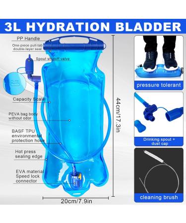 Suprbird BPA-Free Water Bladder 0.5L to 3L Perfect for Hiking Running and Cycling Durable Drinking System for Backpacks - Buy Online on GoSupps.com