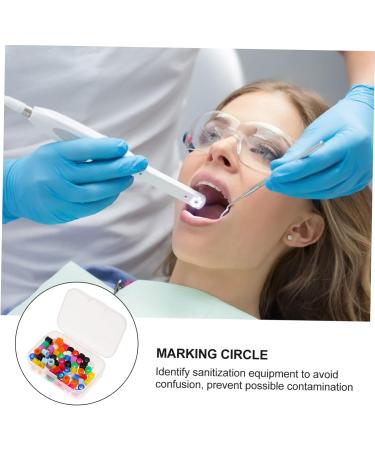 GATUIDA 800 STK Dental Color Circle Labels - High Pressure Plastic Ring Accessories (5 Colors 0.3x0.3cm) | Premium Dental Supplies - Buy Online on GoSupps.com