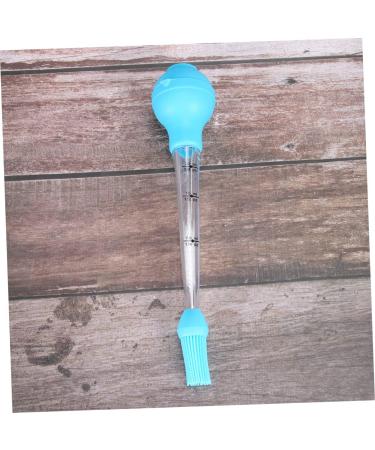 FELTECHELECTR 1 Set Oil Pump Grill Tool Food Brush Turkey Drip Oil Seasoning Tube Barbecue Tool Cleaning Brush Blue Size 1 - Buy Online on GoSupps.com