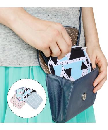 Storage Bags for Women's Bandages - 4-Pack Zipper Period Bags | Perfect First Period Gifts for Girls & Teens | Blue Collection - Buy Online on GoSupps.com