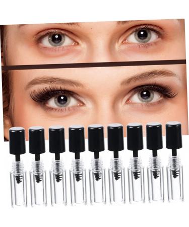 FOMIYES 40 Pcs Empty Eyelashes Lip Gloss Empty Eyelash Bottle Mini Mascara Tubes Eyelash Brush Self Made Blackx2pcs 5x1.1cmx2pcs - Buy Online on GoSupps.com