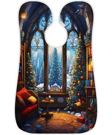 Landscape Beard Bib Apron - Best Beard Hair Catcher for Men | Perfect Father's Day & Christmas Gift with 2 Suction Cups - Buy Online on GoSupps.com