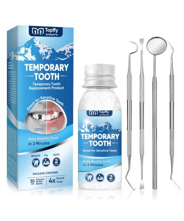 Tooth Repair Kit, Moldable Fake Teeth for Temporary Teeth, Missing and Broken Tooth, Temporary Teeth Filling Repair Kit, Restore Your Smile in Minutes