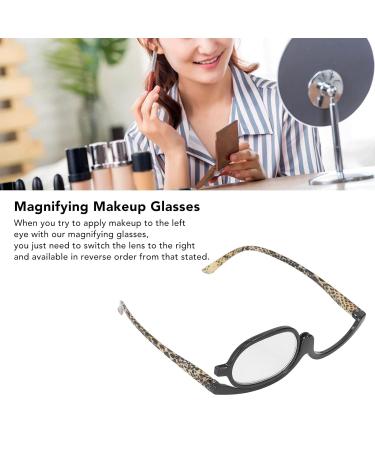 Buy 2.50 Enlargement Makeup Glasses - Foldable Rotating Reading Glasses with Case for Flawless Makeup Application - Buy Online on GoSupps.com