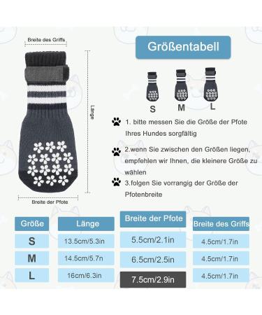 Ranypet Anti-Slip Dog Socks - 3 Pairs of Soft Adjustable Paw Protection for Senior Dogs - Traction Control for Hardwood Floors - Buy Online on GoSupps.com