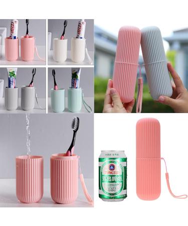 Toothbrush Travel Case 3 Pack - Compact Organizer for Business Trips & Travel - White-Beige - Buy Online on GoSupps.com