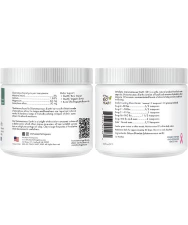 Wholistic Pet Organics Diatomaceous Earth Wormer 4.5 oz - Buy Online on GoSupps.com