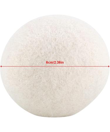 Natudeco 6Pcs Wool Dryer Balls with Storage Bag - Reusable Large Dryer Balls for Laundry - Eco-Friendly Laundry Replacement - Reduce Drying Time and Wrinkles - Buy Online on GoSupps.com