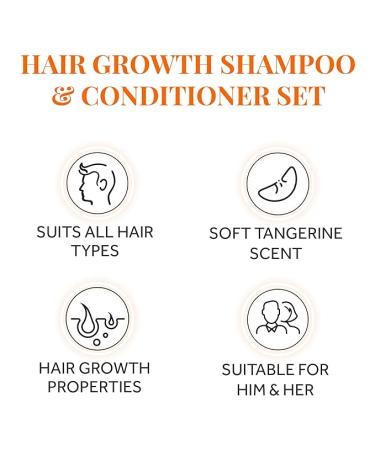 Biotin Hair Growth Shampoo & Conditioner Set - Vegan DHT Blocker for Thinning Hair - Caffeine & Argan Oil Treatment - Buy Online on GoSupps.com