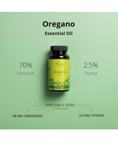 Organic Oregano Oil Capsules Vegavero | Vegan | High Carvacrol & Thymol Content | Cold-Pressed Essential Oil | Lab-Tested | 90 Capsules - Buy Online on GoSupps.com