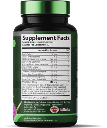 Liver Cleanse Detox Supplement | Enhance Liver & Gut Health | Boost Energy | Antioxidant with 21 Ingredients including Milk Thistle & Dandelion - Buy Online on GoSupps.com