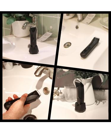 FAMILIFE Body Trimmer for Men - Electric Waterproof Groin & Pubic Hair Trimmer with Replaceable Ceramic Blades - 90 Minutes Usage & Standing Recharge Dock - Buy Online on GoSupps.com