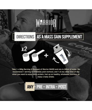  Warrior Warrior Mass Lean Muscle Weight Gainer Vanilla Cheesecake 5 kg - Buy Online on GoSupps.com