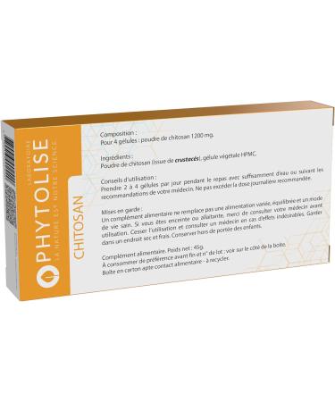 CHITOSAN Powerful Fat Burner | Slimming Capsule | Fat Burning | Drain | Flat Stomach | Diet | Food Supplement | Extra Strength | Weight Loss Made in France 120 Capsules - Buy Online on GoSupps.com