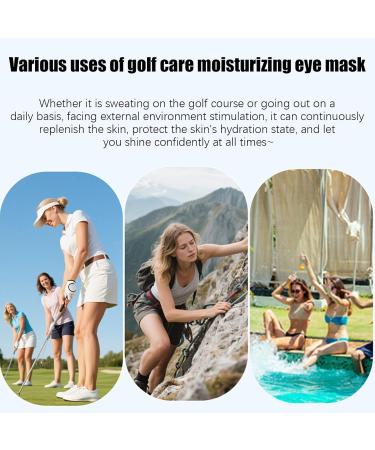Flkiglm UV protection golf eye patch moisturizing skin care hydrogel golf eye mask for outdoor sports sun care for women mens skin in outdoor sports travel leisure women men - Buy Online on GoSupps.com