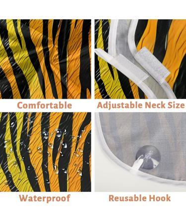 Zebra Stripes Beard Bib Apron | Beard Hair Catcher for Men | Perfect Gift for Father's Day & Christmas with 2 Suction Cups - Buy Online on GoSupps.com