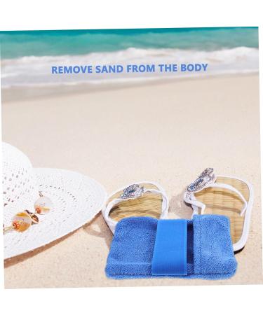 FOMIYES de d capage du sable jouets de sable pochette tanche fourre-tout tanche d'essuyage de sable accessoire de plage pour le sable dessableur de plage velours Blue - Buy Online on GoSupps.com