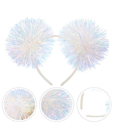 Minkissy Graduation Headband Tinsel Bling Pom Pom Headband - White Springs Alien Head Boppers for Kids and Adults - Buy Online on GoSupps.com