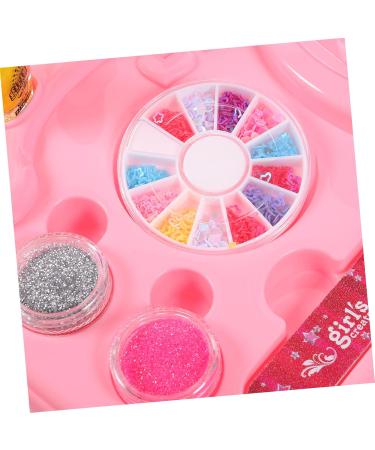 FRCOLOR 1 Set Nail Art Set Toy Kids Nail Polish Kids Playsets Nail Art Decoration Toys for Little Girls Nail Dryer Nail Decorations for Nail Art Child Pink Plastic Decorate Manicure - Buy Online on GoSupps.com