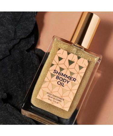 Bottle of Body Highlight Liquid Waterproof Body Highlighter Liquid Face Brightening and Rejuvenating Makeup Smooth Shimmer Face and Body Liquid Foundation - Buy Online on GoSupps.com