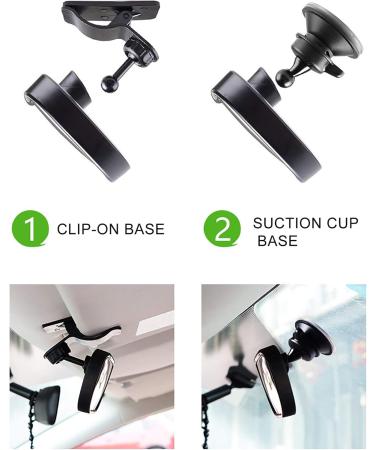 Adjustable Back Seat Baby Mirror - Safe Rear View Mirror for Children with Suction Cups | Universal Baby Car Safety Accessory - Buy Online on GoSupps.com