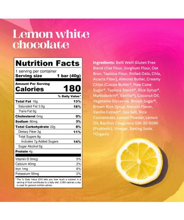 BelliWelli Vegan Gluten-Free Snack Bar Variety (8-Pack) | Low FODMAP Certified, Dairy Free, Gut Friendly with Probiotics | Guilt-Free Dessert for Breakfast | 8 Count - Buy Online on GoSupps.com