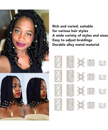 Vikings Hair Jewelry Norse Runes Braids Tube Beads Dreadlocks Various Shapes & Sizes Easy to Use Lightweight and (Silver) - Buy Online on GoSupps.com