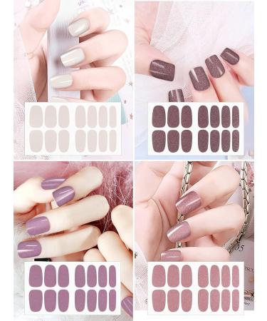 20 Sheets Nail Polish Stickers - Kalolary Full Wraps & Nail Files | Self-Adhesive Gel Nail Strips for Women & Girls - Fast International Shipping - Buy Online on GoSupps.com