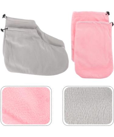 Minkissy Paraffin Wax Gloves & Ankle Boots Set | Moisturizing Foot & Hand Covers for Soft Skin | International Shipping Available - Buy Online on GoSupps.com